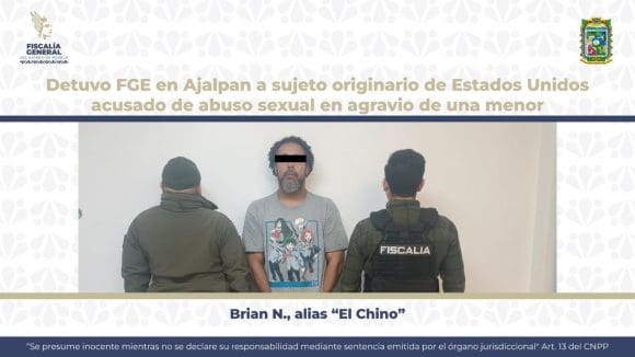 Detienen en Ajalpan, a estadounidense acusado de abuso sexual contra una menor