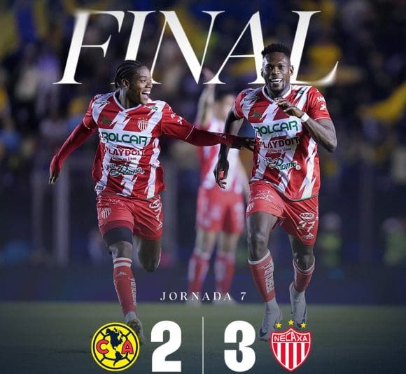 ¡Sorpresa en la Liga MX! Necaxa vence al América y le arrebata el invicto en el Clausura 2025