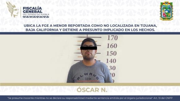 Fiscalía localiza a menor desaparecida en Tijuana; detiene a presunto responsable