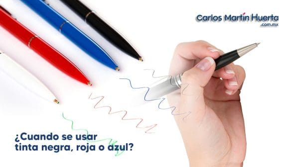 ¿Azul, negra o roja? El color de tinta perfecto para cada ocasión