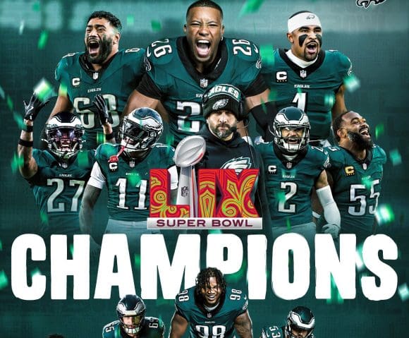 Las Águilas de Filadelfia frenaron a los Jefes y son Campeones del Super Bowl LIX