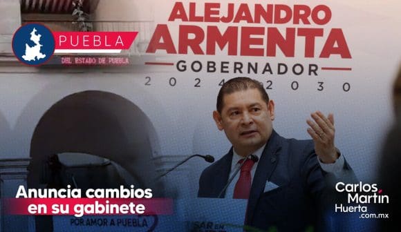 Armenta anuncia reestructura en gabinete estatal; algunos colaboradores irán a la federación