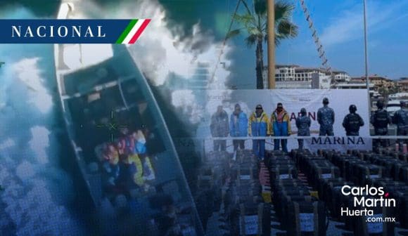 Aseguran 4.5 toneladas de cocaína y detienen a cuatro en BCS