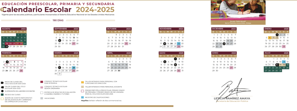 CALENDARIO ESCOLAR 2025