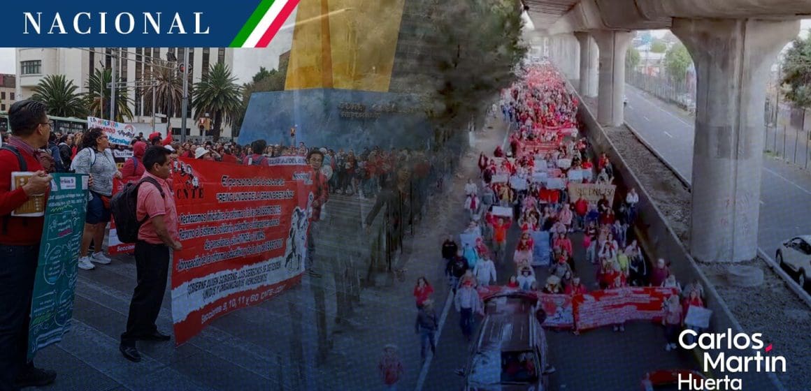 CNTE bloquea accesos al AICM