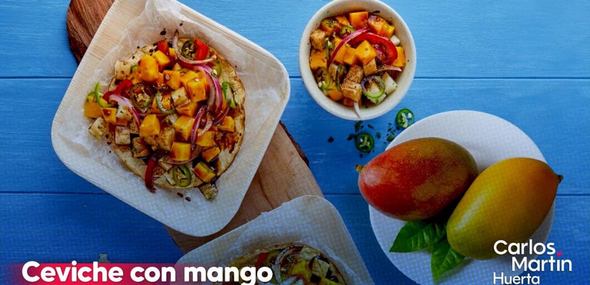 Dale un giro tropical a tu ceviche con mango