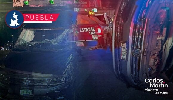 Cupra provoca fuerte accidente en Periférico Ecológico; voltea camioneta y huye