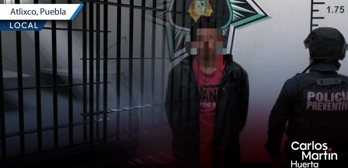 Detienen a sujeto con arma de fuego hechiza en Atlixco