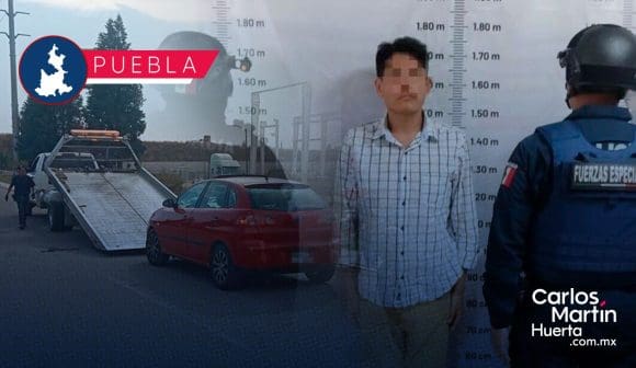 Detenido robo de vehículo Cuautlancingo Detienen en Periférico Ecológico a conductor con vehículo robado
