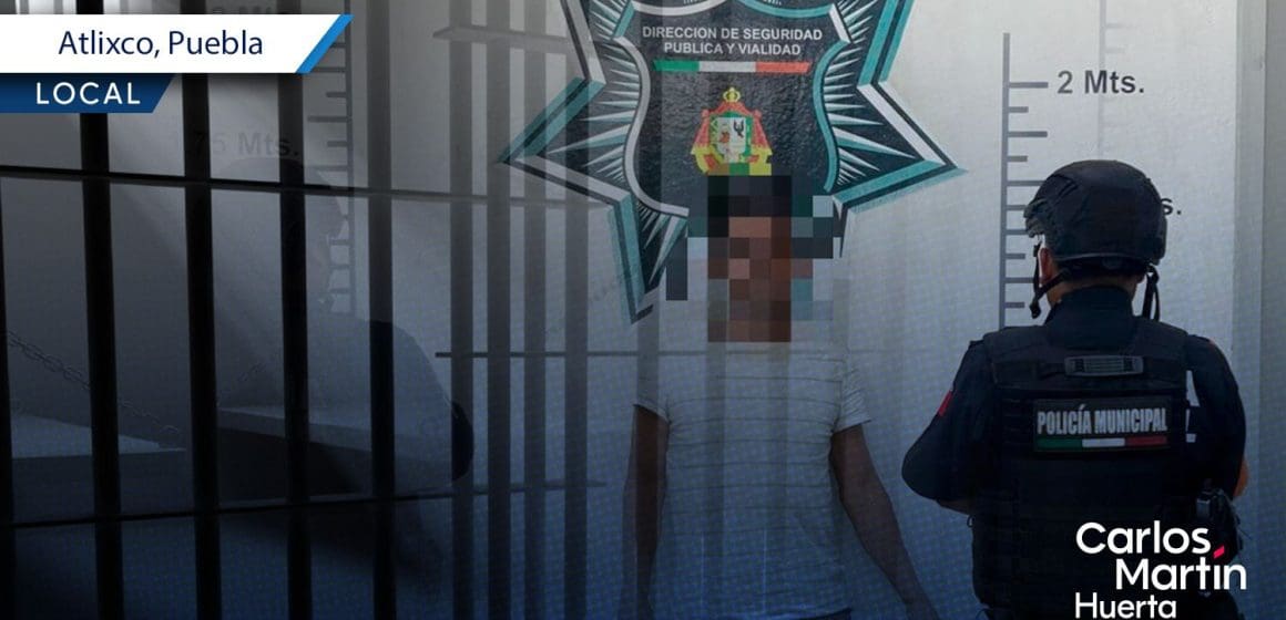Detienen a ladrón robando en inmueble histórico de Atlixco