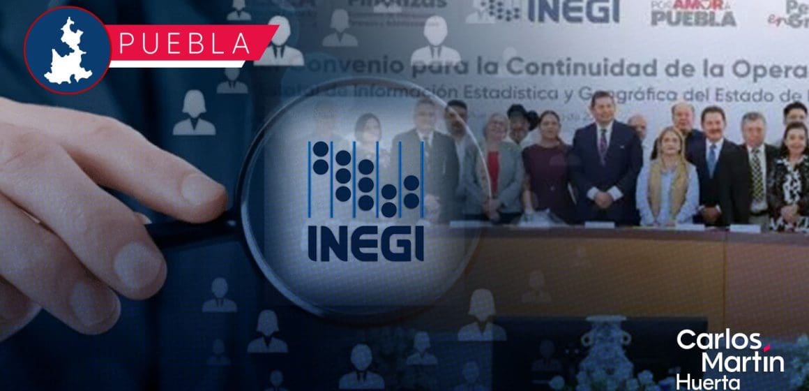 Puebla y el INEGI fortalecen colaboración para impulsar el desarrollo con datos precisos