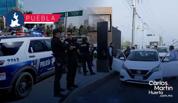 Realizan operativo contra el transporte pirata en Vía Atlixcáyotl; aseguran 3 unidades