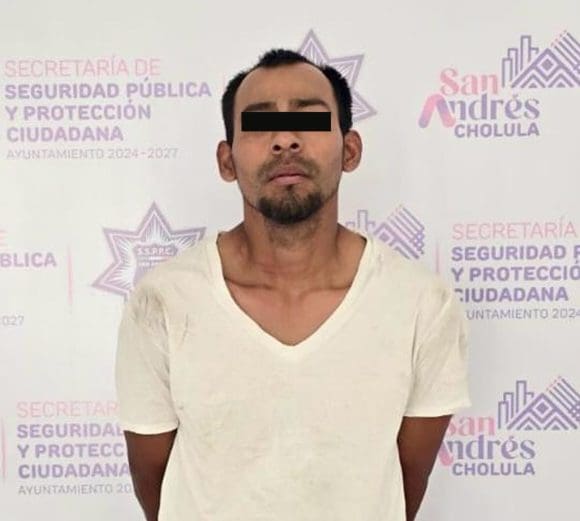 Policía de San Andrés Cholula detiene a probable responsable de delitos contra la salud