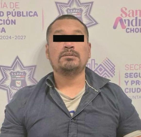 Detiene policía de San Andrés Cholula a probable responsable de violencia familiar y lesiones dolosas