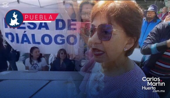 Lilia Cedillo visita las mesas de diálogo para destrabar paro estudiantil en la BUAP