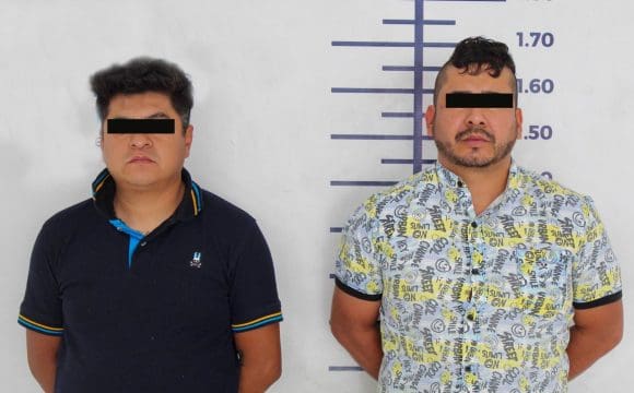 policía-san-andres2 Detienen a dos hombres por robo y secuestro en operativo coordinado en San Andrés Cholula