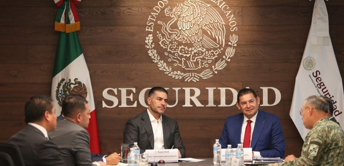 Armenta y García Harfuch trabajan en plan de seguridad para Puebla