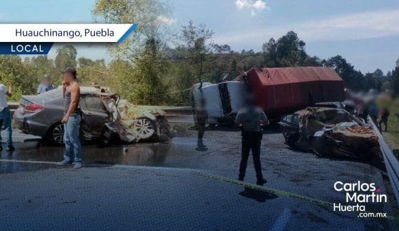 Accidente México-Tuxpan - fallece pareja Pareja muere prensada tras choque en la México-Tuxpan