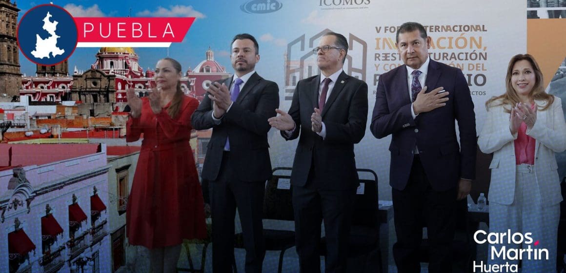 Armenta inaugura foro internacional sobre conservación del patrimonio en Puebla