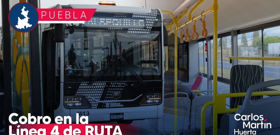 Cobro en la Línea 4 de RUTA inicia el 28 de abril