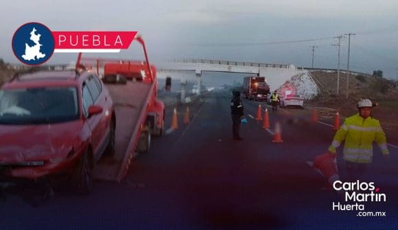 Trágico accidente en la Puebla-Orizaba, conductor muere atropellado por tráiler