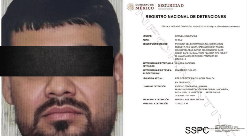 Capturan a ‘El Cholo’, presunto sicario de Los Chapitos en Sinaloa