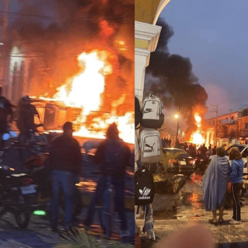 Tensión en Acatzingo: detienen a presuntos ladrones de autopartes y se desatan disturbios