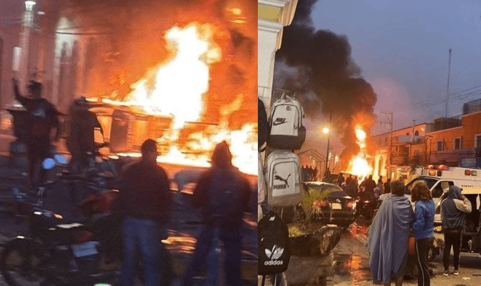Tensión en Acatzingo: detienen a presuntos ladrones de autopartes y se desatan disturbios