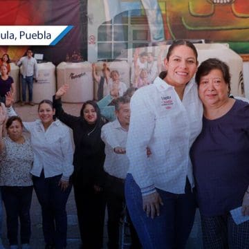 Lupita Cuautle inicia la entrega de tinacos en San Andrés Cholula: Impulsan bienestar ciudadano