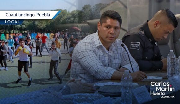 Omar Muñoz anuncia reducción del 3% en delitos y proyectos educativos para Cuautlancingo