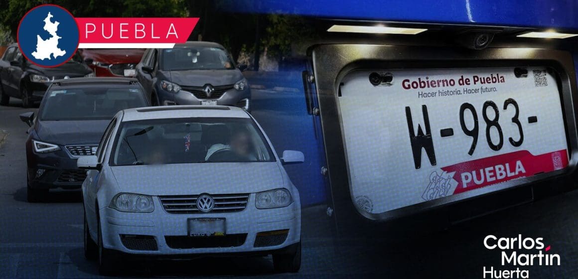 Portaplacas no están prohibidas en Puebla; objetos que impidan visibilidad si