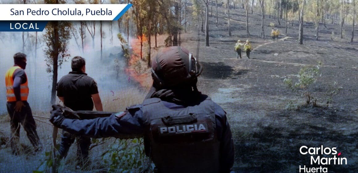 San Pedro Cholula combate más de 20 incendios en el cerro Zapotecas