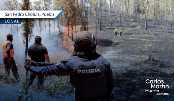 Portada San Pedro Cholula combate más de 20 incendios en el cerro Zapotecas CMH San Pedro Cholula combate más de 20 incendios en el cerro Zapotecas