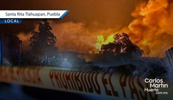 Tragedia en Santa Rita Tlahuapan: Mujer muere en incendio provocado por huachigaseros