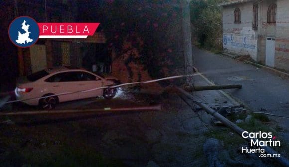 Aseguran vehículo robado tras persecución; provocó daños en Romero Vargas