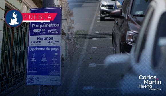 Actualizan horarios de parquímetros en ciudad de Puebla, así funcionarán