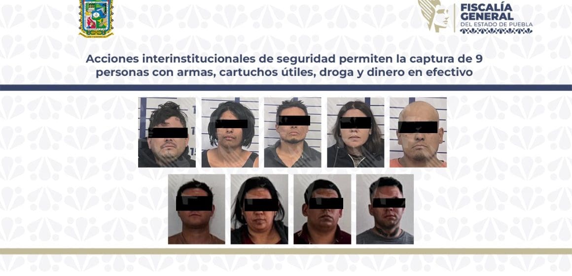 Operativo en Lomas de Angelópolis y Cuautlancingo deja nueve detenidos