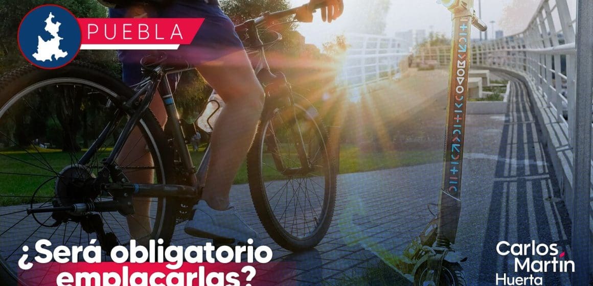 Scooters y bicicletas eléctricas en Puebla: ¿Será obligatorio emplacarlas?