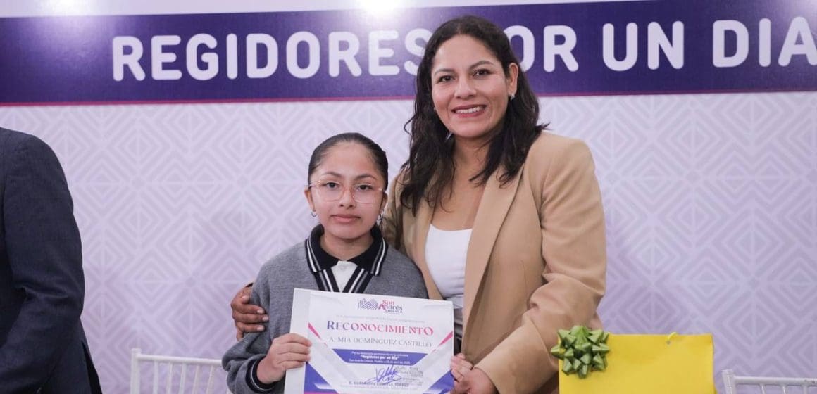 “Niñas y Niños viven la experiencia de “Ser Regidores por un Día en San Andrés Cholula”
