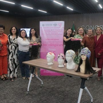 Congreso del Estado y voluntariados promueven taller humanitario de cortinas oncológicas