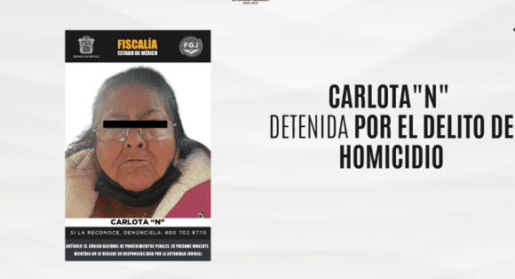 Detienen a “abuelita” por matar a dos hombres por invasión de casa en Edomex