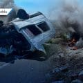 Choque múltiple en la Cuacnopalan-Oaxaca deja al menos 10 muertos