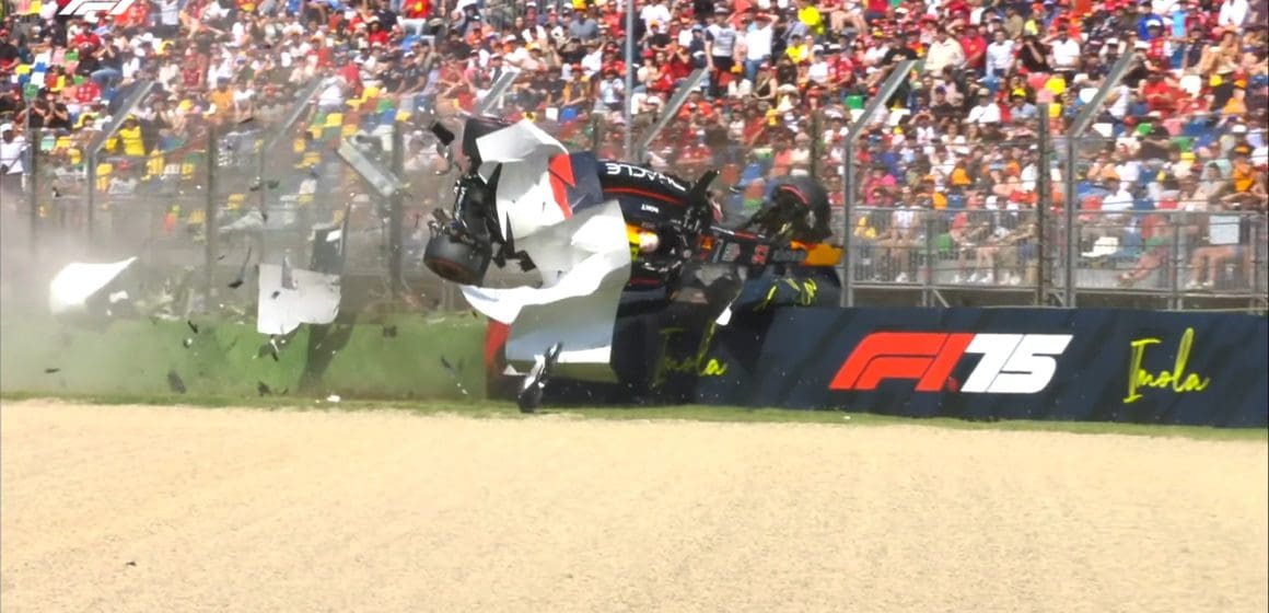 Yuki Tsunoda sufre fuerte accidente en clasificación del GP de Imola
