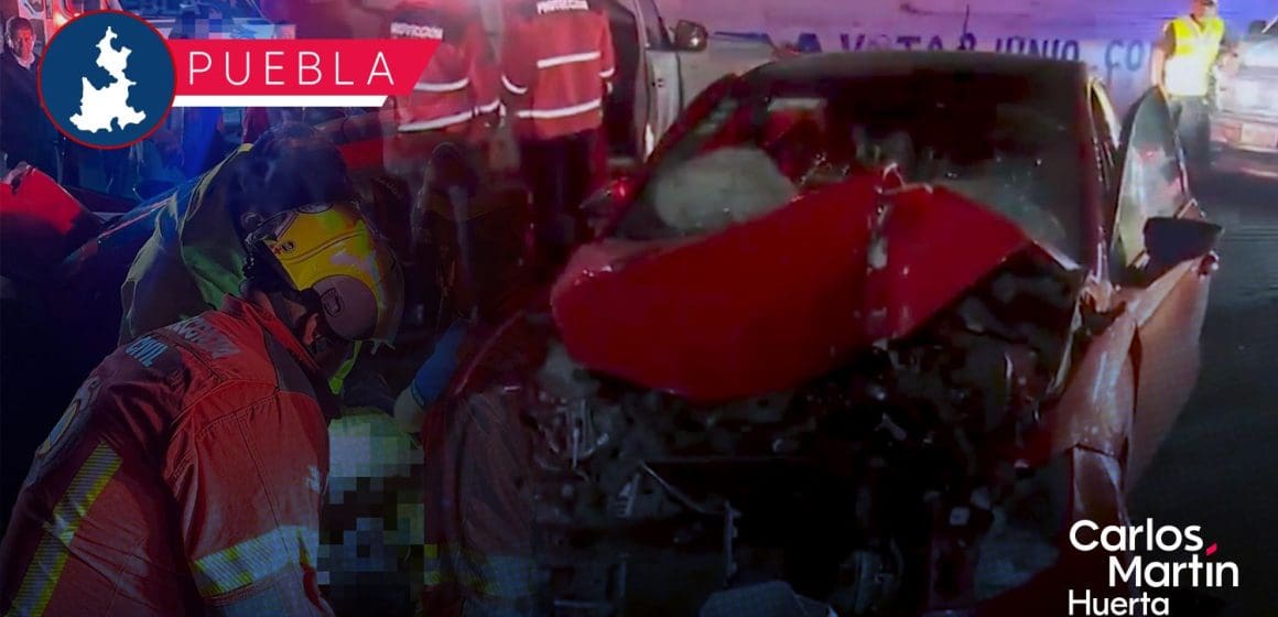 Alcohol y exceso de velocidad protagonizan fuerte accidente en la autopista México-Puebla