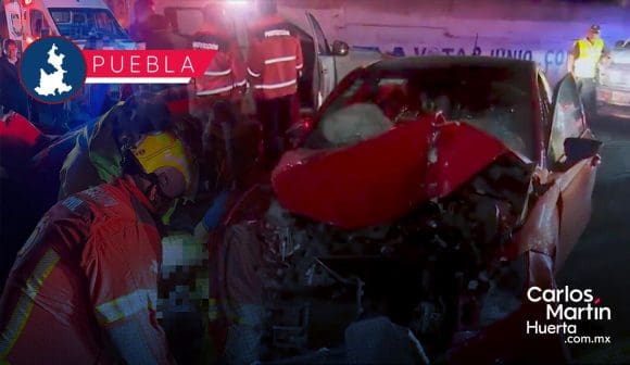 Alcohol y exceso de velocidad protagonizan fuerte accidente en la autopista México-Puebla