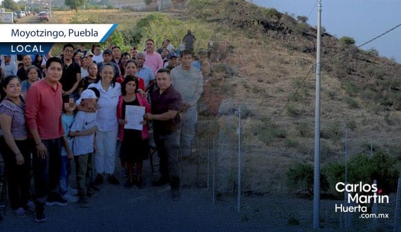 Amplían red eléctrica en Moyotzingo; benefician a más de 200 habitantes