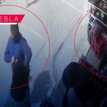 Así es como asaltan tienda en Sanctorum a plena luz del día 
