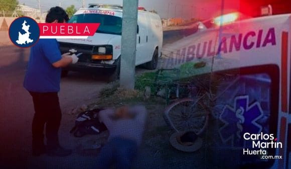 Atropellan a ciclista en la carretera federal Puebla-Tehuacán; responsable huyó