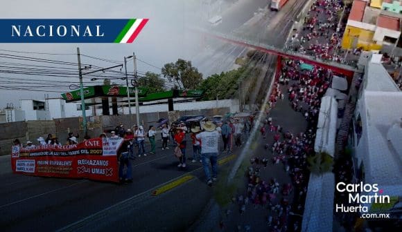 Caos en el AICM: CNTE bloquea accesos generando retrasos y afectaciones a viajeros