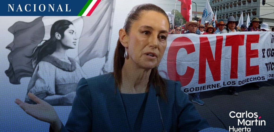 CNTE “plantean lo mismo que la derecha”: Sheinbaum